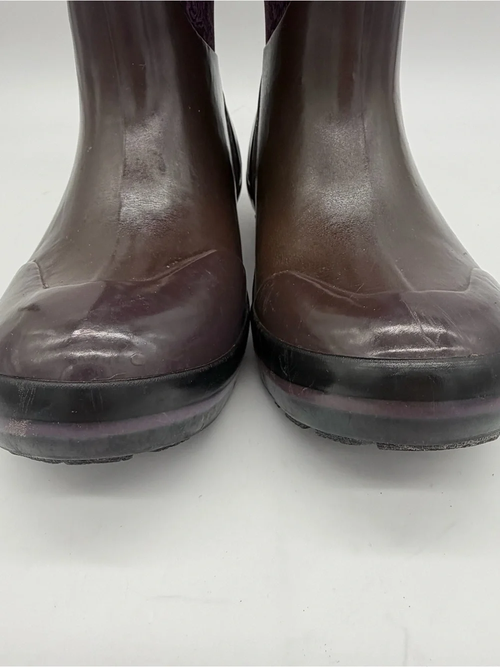 Women's BOGS Plimsoll Tall Quilted Floral Purple Insulated Rain Boots ~8